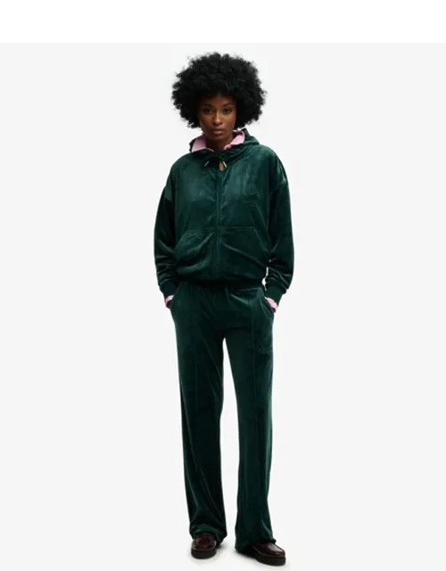 Superdry Country Club Velour Joggers With Elasticated Waist And Two Front Pockets