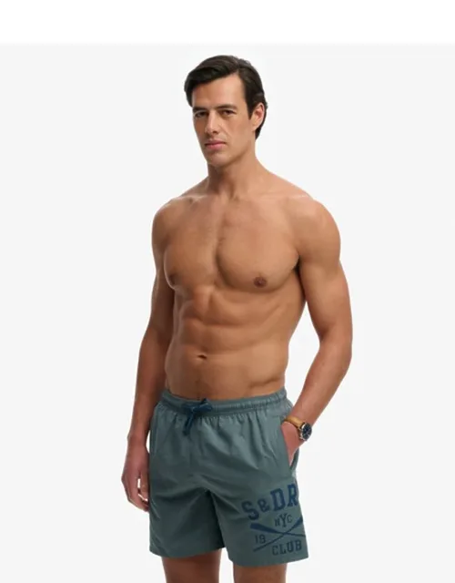Printed Logo 16-inch Swim Shorts