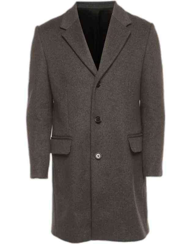 Felt Wool Blend Overcoat