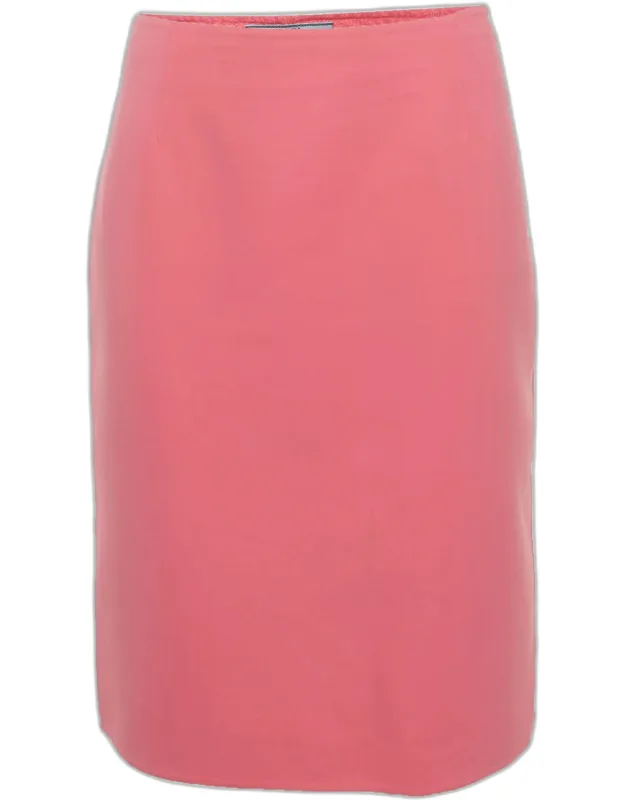 Stretch Cotton Pencil Skirt