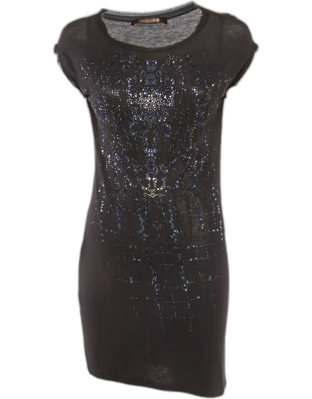 Knit Bead Embellished Raw Edge Tunic