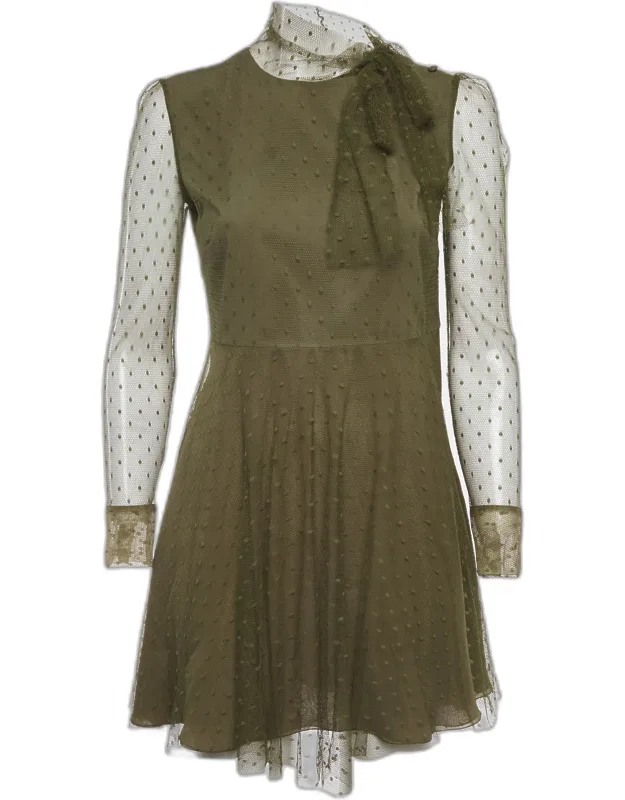 Swiss Dot Tulle Mini Dress