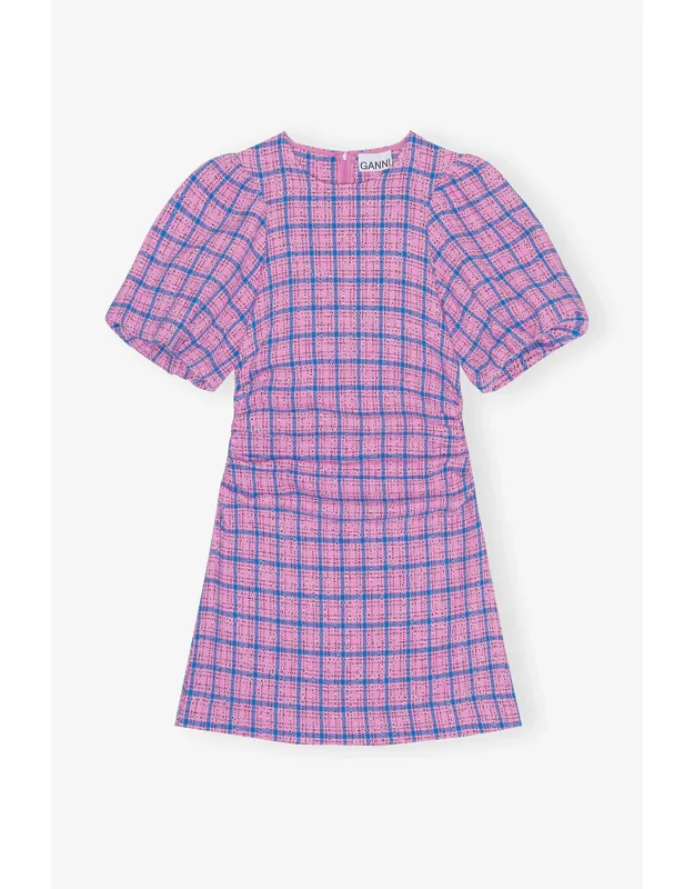 Check Suiting Mini Dress