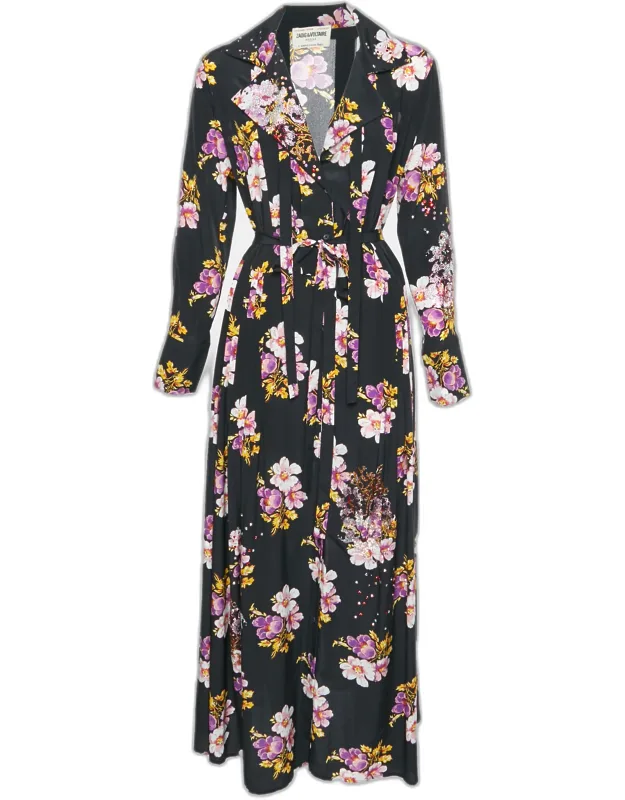 Defile Floral Print Crepe Reward Peonies Dress