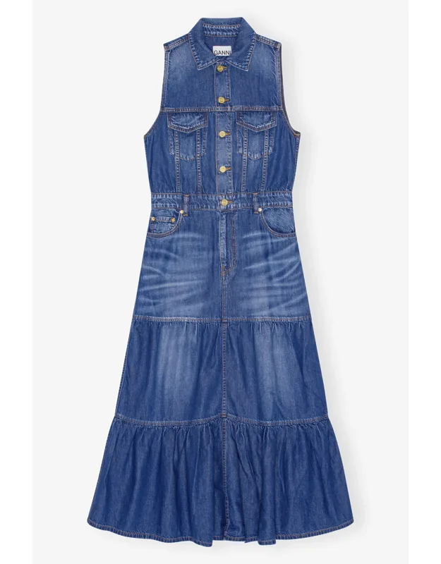Denim Long Dress