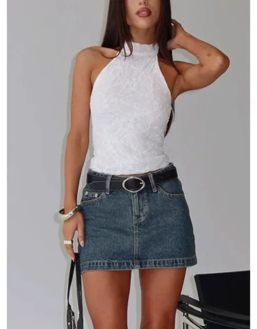 Denim Mini Skirt