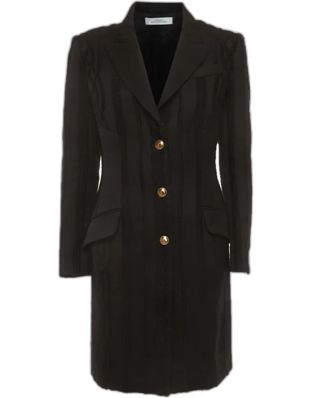 Jacquard Mid-length Coat