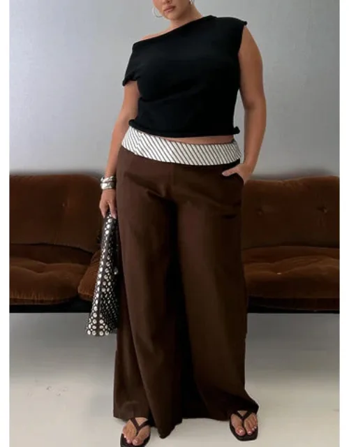 Past Life Fold Over Waistband Pants