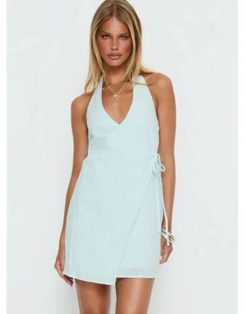 Minkie Halter Wrap Mini Dress