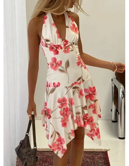 Asymmetrical Midi Dress