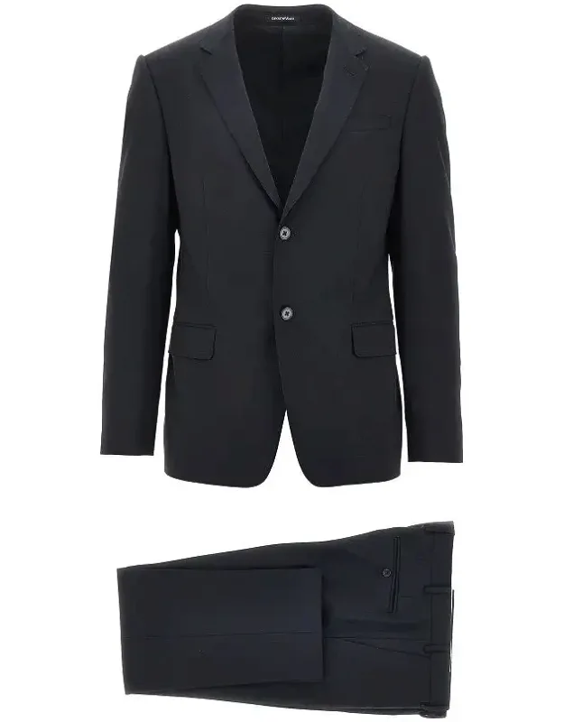 Stretch Wool Tailored Suit