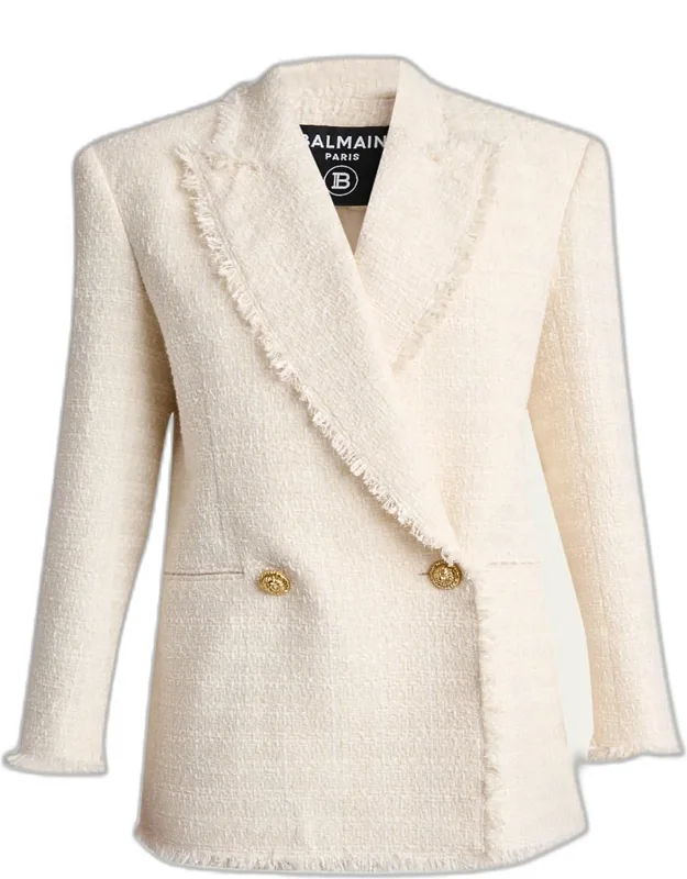 Tweed Double-breasted Blazer