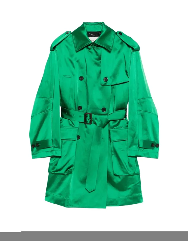 Belted Double-breasted Trench Coat