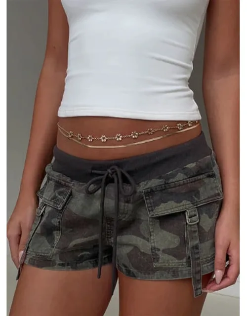 Chain Belt With Detachable Floral Detail