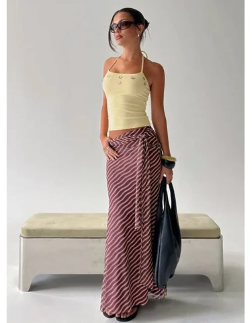 Caviar Tie Maxi Skirt