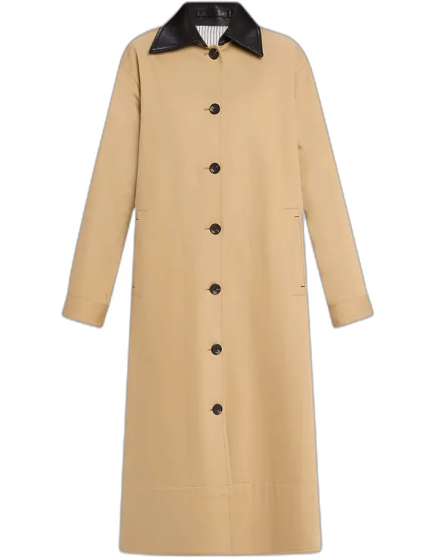 A-line Long Swing Coat