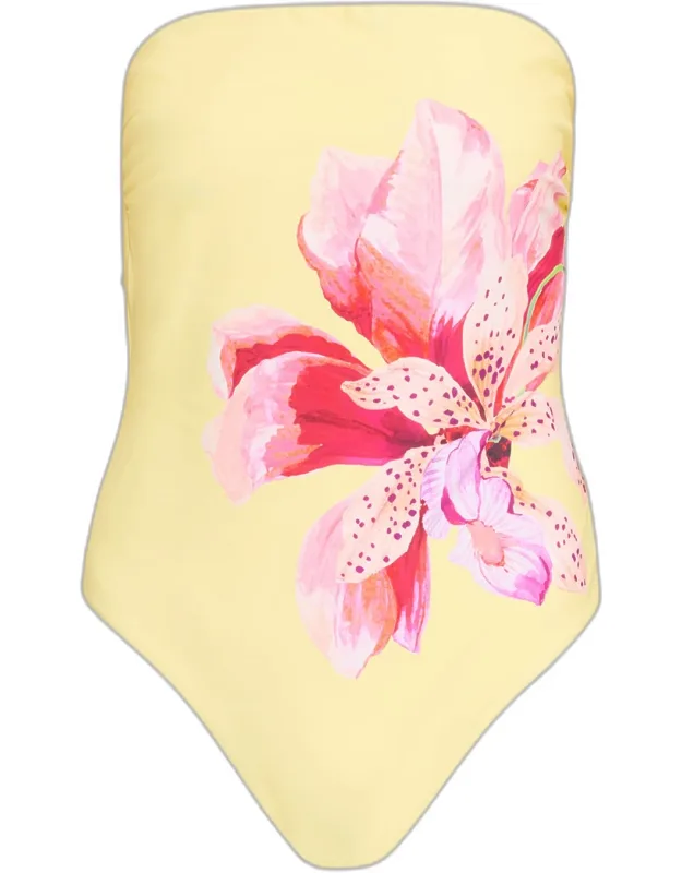 Songe D'iris Strapless Swimsuit