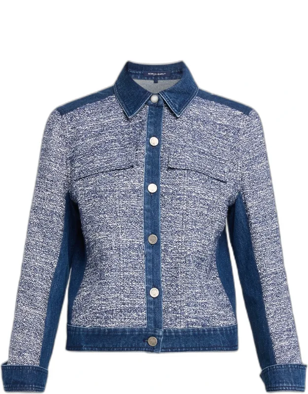 Textured Denim Jacket
