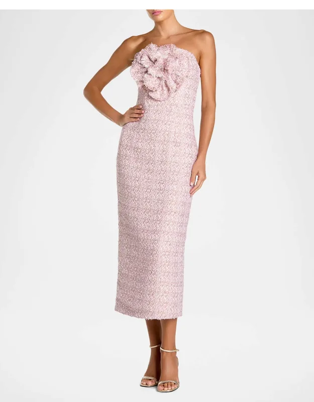 Boucle Column Midi Dress