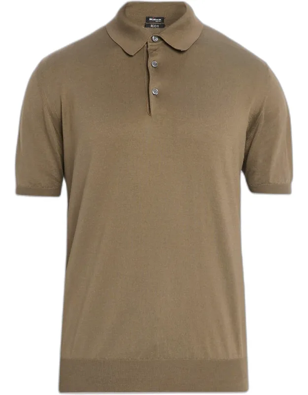 Cotton Knit Polo Shirt