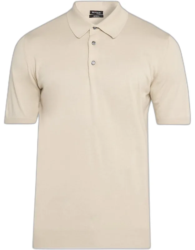 Cotton Knit Polo Shirt