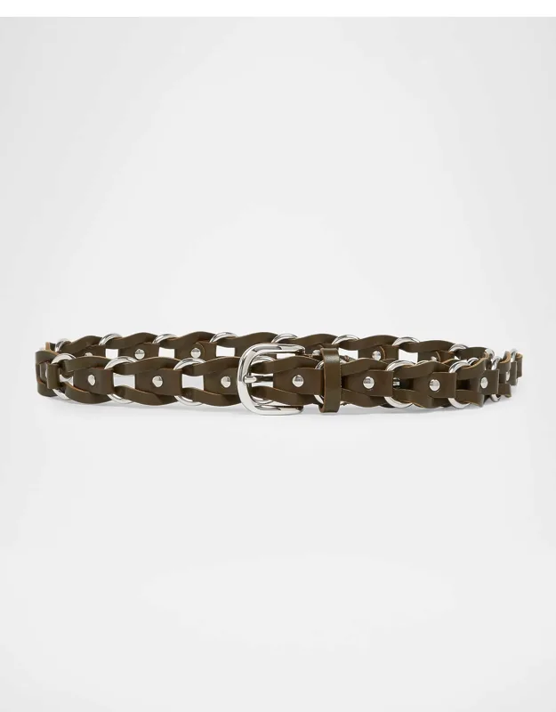 Woven Leather Belt