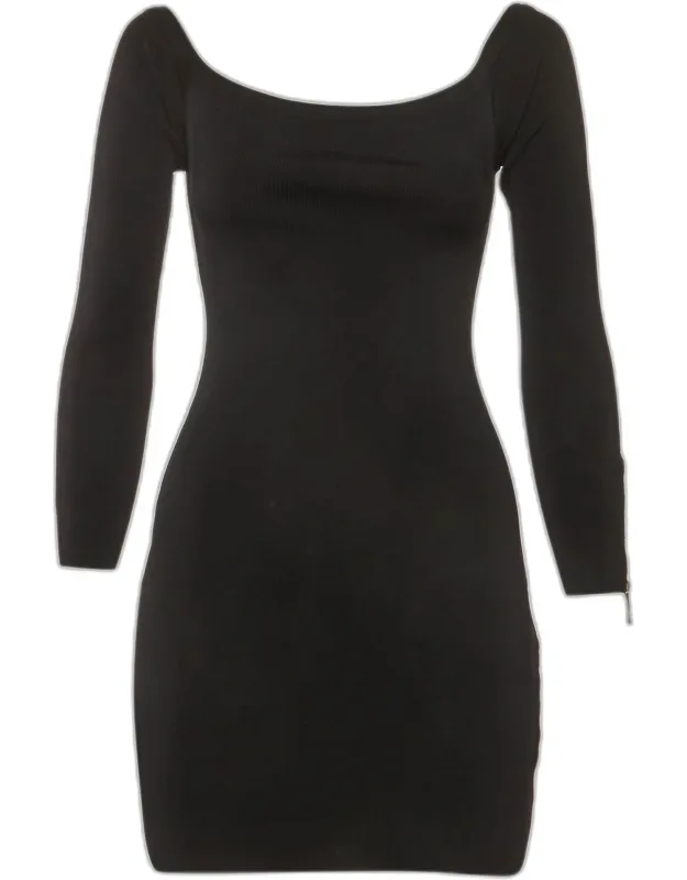 Rib Knit Mini Bodycon Dress