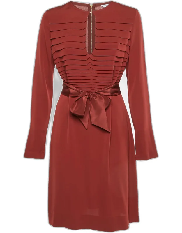 Crepe Pintuck Detail Kimian Dress