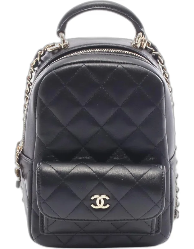 Mini Quilted Lambskin Backpack