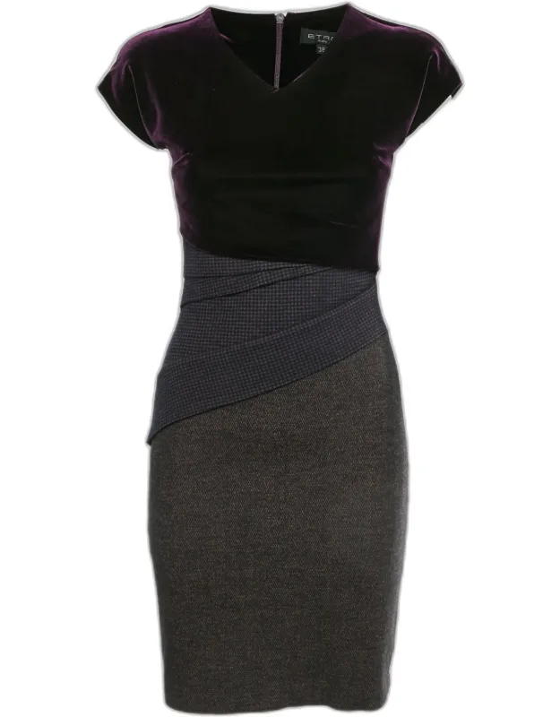 Velvet And Wool Mini Dress