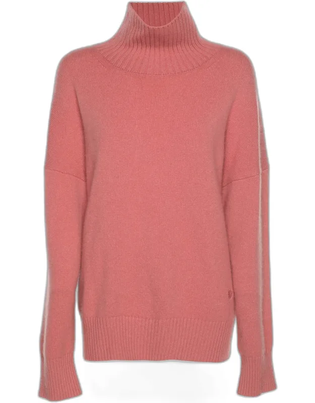 Rib Knit Turtleneck Sweater