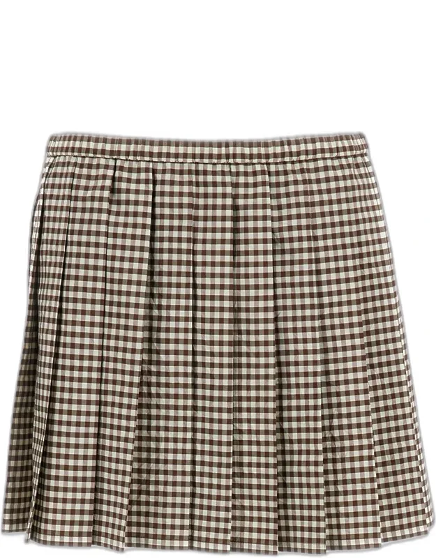 Pleated Mini Skirt