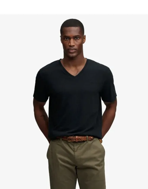 Classic Cotton Linen V-neck T-shirt
