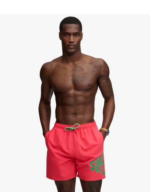 Printed Logo 16-inch Swim Shorts
