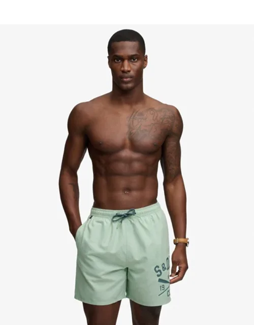 Printed Logo 16-inch Swim Shorts