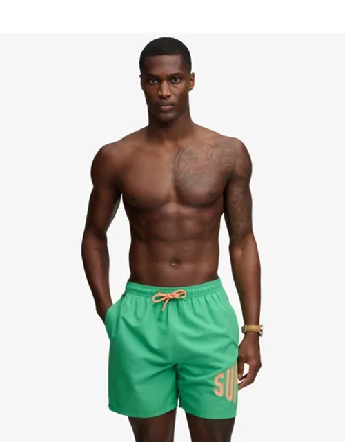 Printed Logo 16-inch Swim Shorts