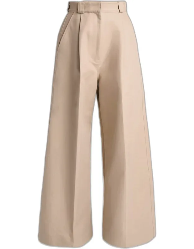 High-rise Pleated Wide-leg Pants