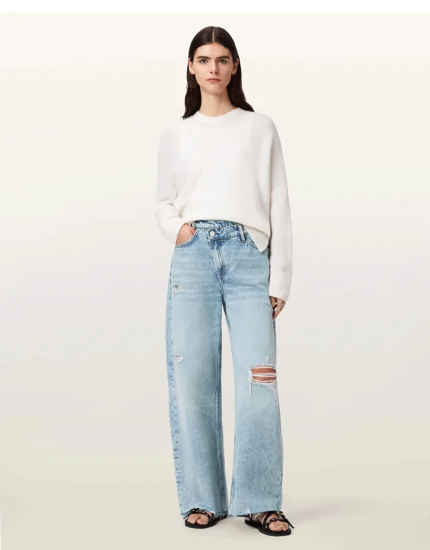 Aki Mid Rise Crossover Jeans