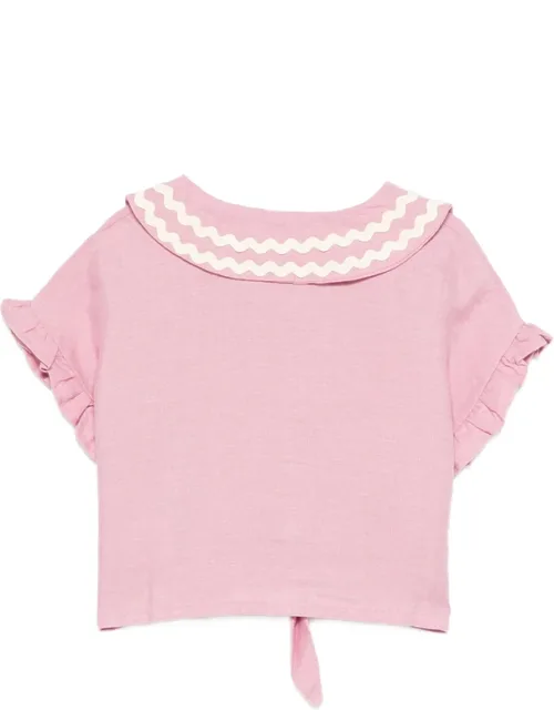 Ruffled Peter Pan Collar Shirt
