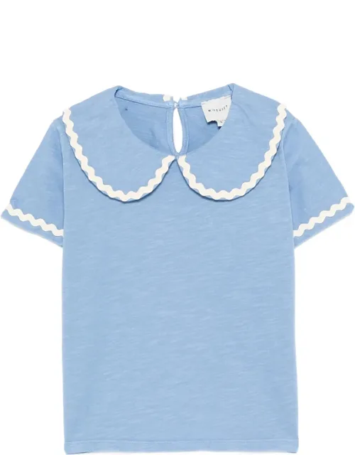 Odetta Scalloped Collared T-shirt