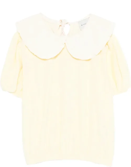 Ruffled Collar T-shirt