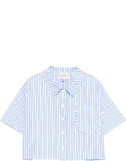 Ruffled Striped Shirt