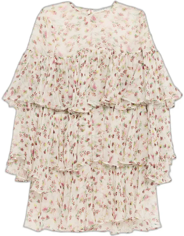 Wild Garden Tiered Mini Dress