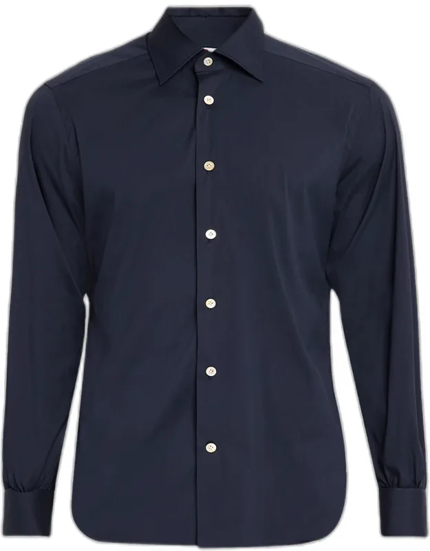 Solid Cotton Sport Shirt