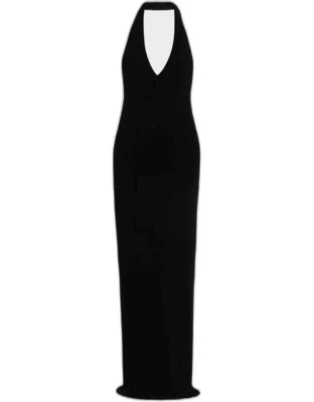 Backless Halter Dress
