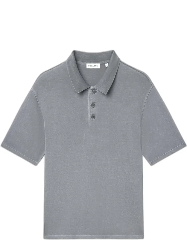Washed-finish Cotton Polo Shirt