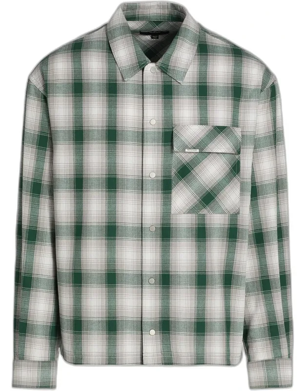 Waffle Flannel Snap-front Shirt
