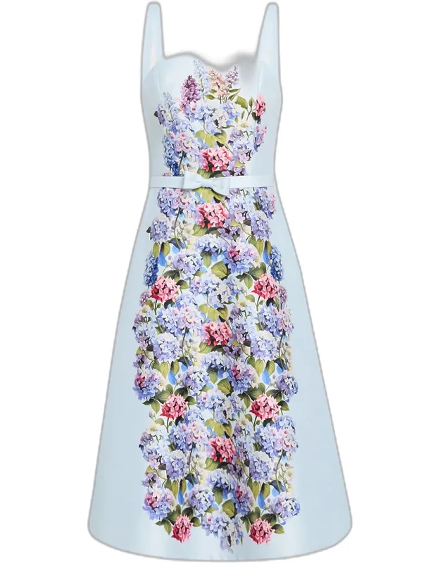 Floral-print Midi Dress