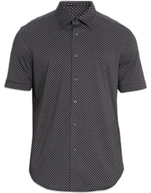 Miles Ooohcotton Geometric Short-sleeve Shirt