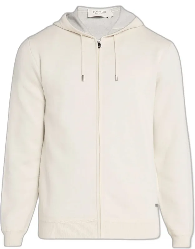 Cotton Knit Full-zip Hoodie